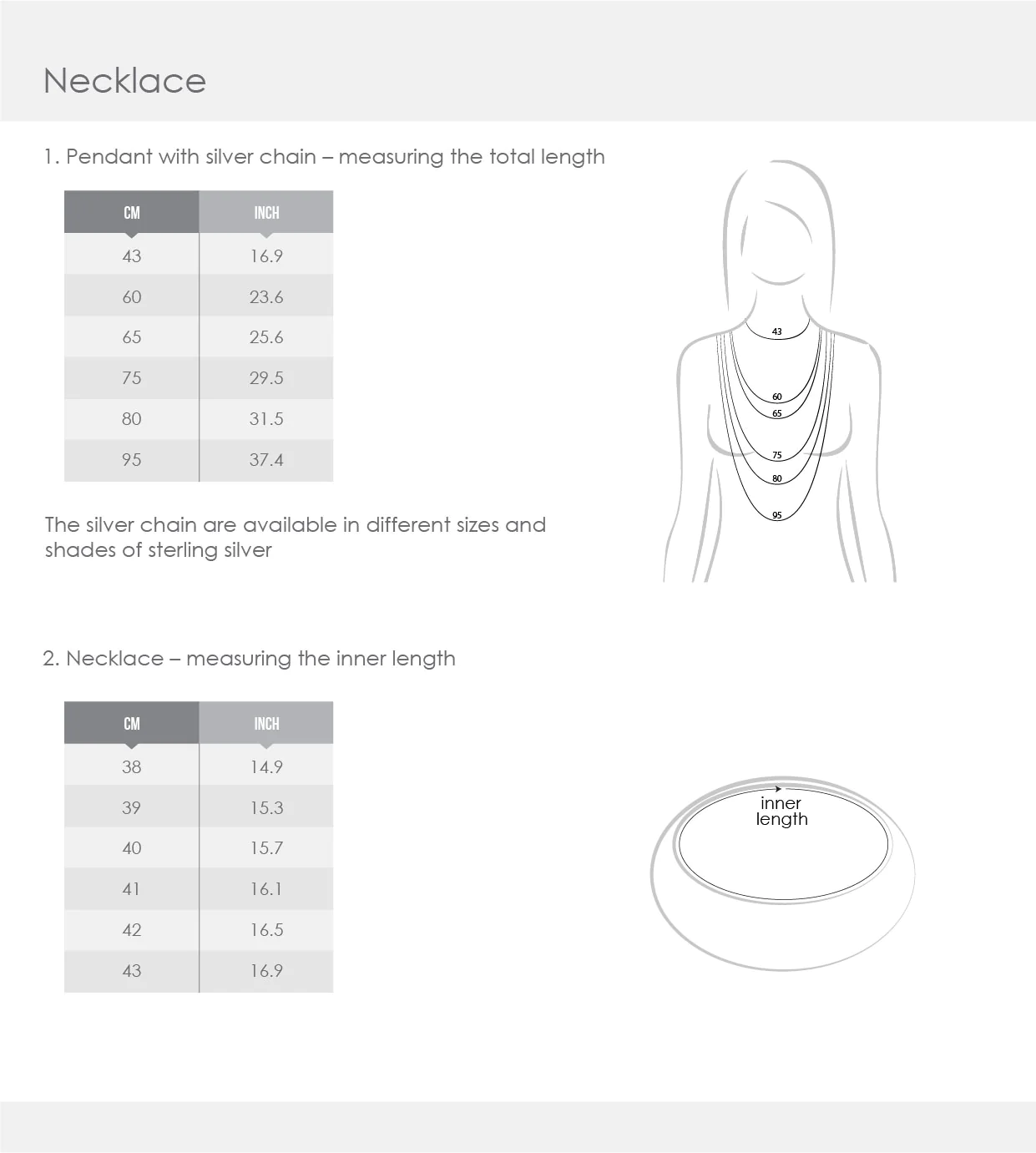 Size Guide - Necklace